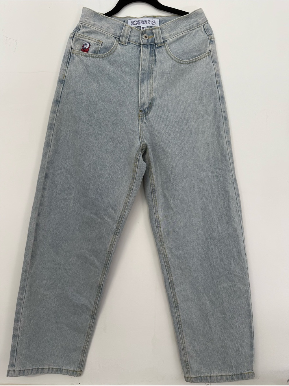 Polar Skate Co. Big Boy Jeans Featuring A Distinctive Cartoon Embroidery